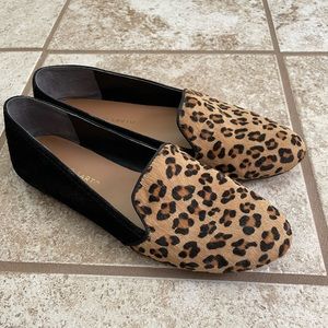 Franco sarto cheetah print leather Flats
